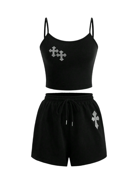 Y2K Cross Cami Top